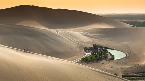 Crescent Lake near Dunhuang, Gansu Province, China