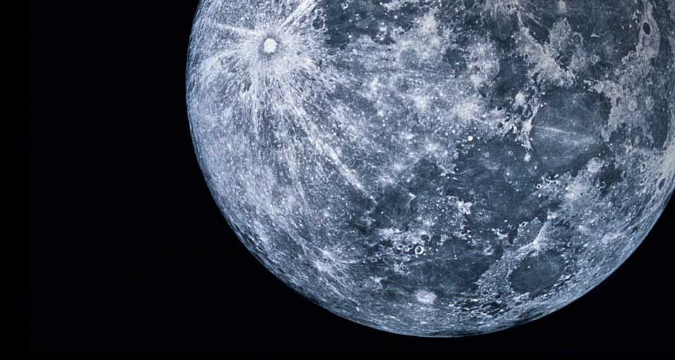 The Moon in Outer Space