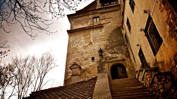 Ingresso del Castello di Bran a Bran, Brașov, Romania