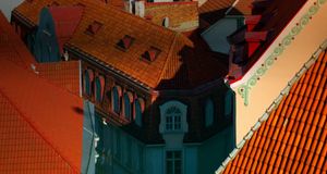 Overview of red roofs of Tallinn, Estonia  -- Keren Su/Danita Delimont &copy; (Bing Australia)