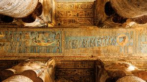 Temple d'Hathor, complexe du temple de Dendera, Qena, Égypte (© Nick Brundle Photography/Getty Images)(Bing France)