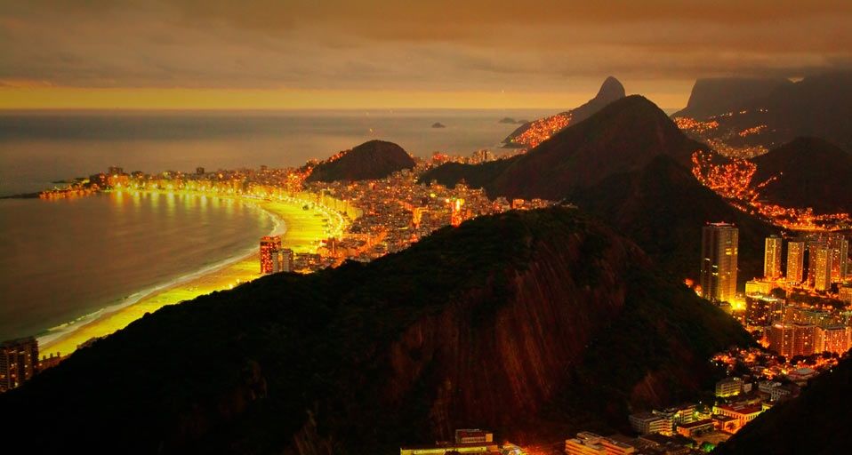Rio de Janeiro, Brazil at night