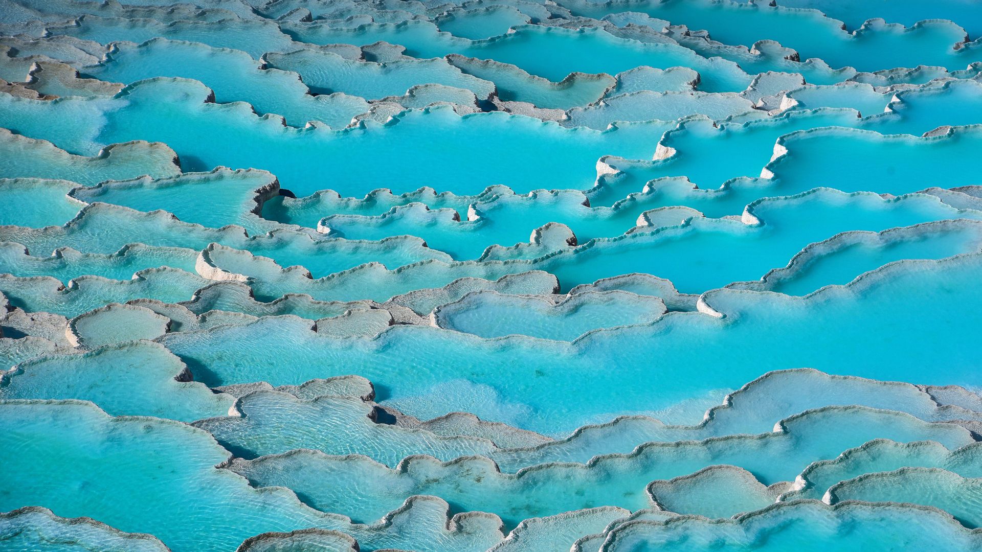 Travertine terraces of Pamukkale, Turkey