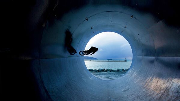 Cyclist in Trondheim, Norway