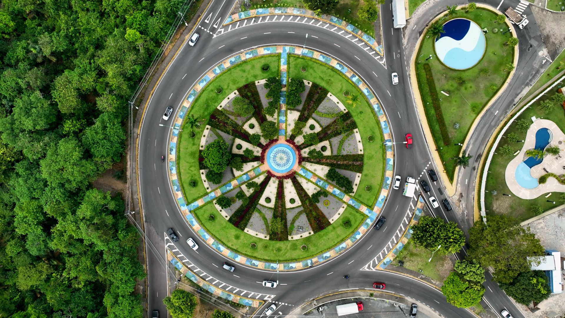 Letters Square Roundabout, Manaus, Brazil