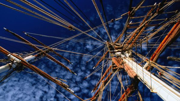 Tall ship Eye of the Wind in Tasmania, Australia