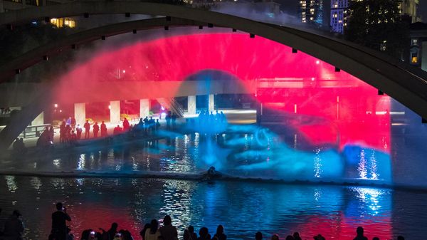 Pneuma by artist Floria Sigismondi at Nathan Phillips Square, Toronto