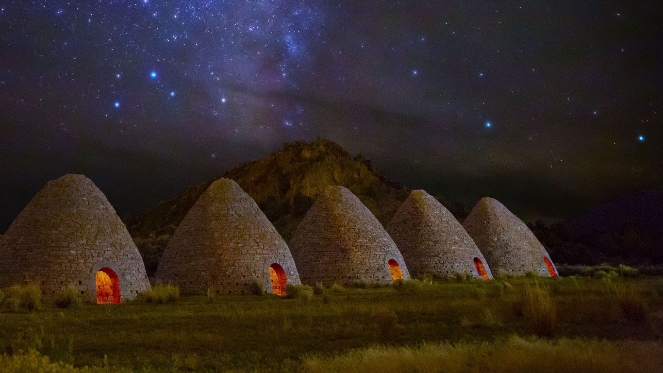 Ward Charcoal Ovens State Historic Park in Nevada