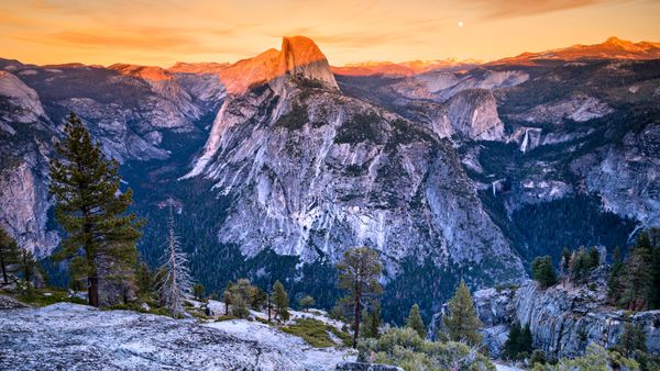 Alpenglow on Half Dome, Yosemite National Park, California