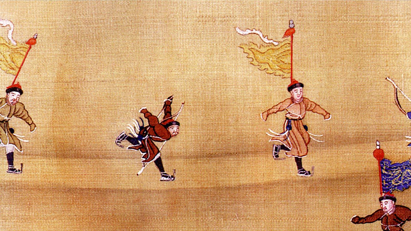 【今日冬至】中国古人滑冰图