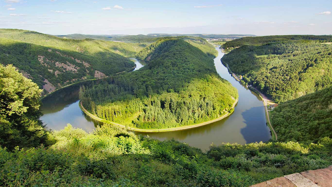 Große Saarschleife bei Mettlach, Saarland, Deutschland