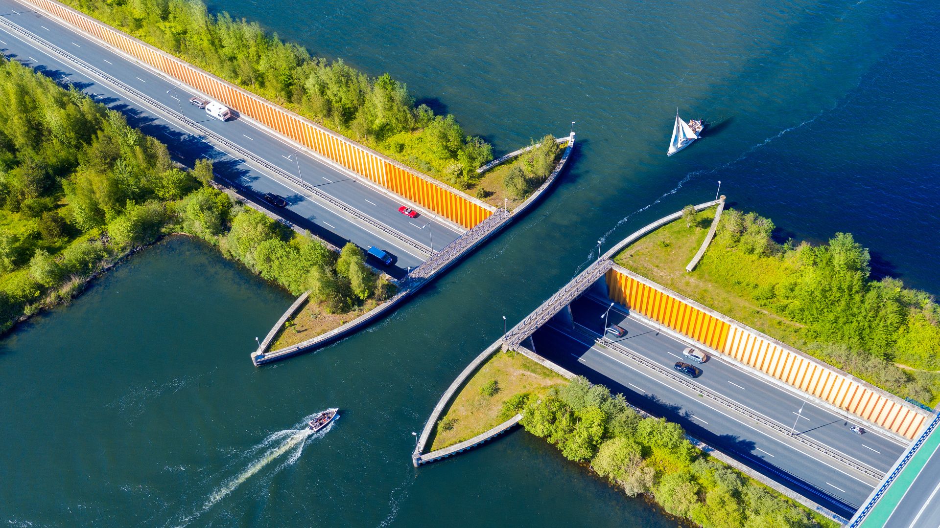 Veluwemeer Aqueduct, Netherlands