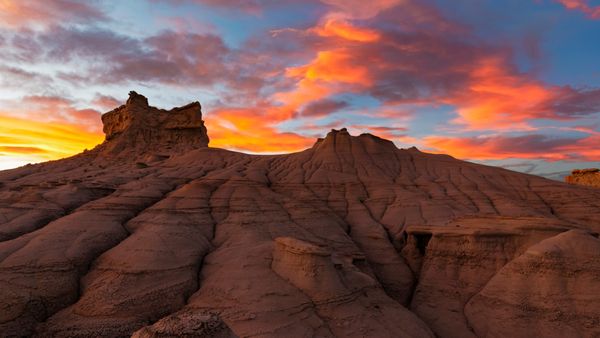 Hoodoos in Ah Shi Sle Pah Wilderness in San Juan County, New Mexico