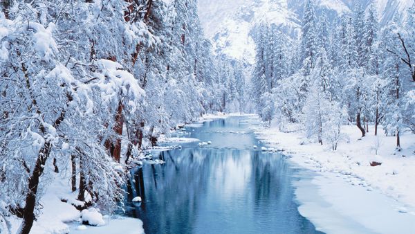 Fiume Merced, Parco Nazionale di Yosemite, California, USA