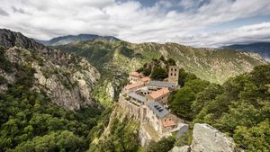 Abbey of Saint-Martin-du-Canigou, Northern Catalonia, France (© Cyril Gosselin/Getty Images)(Bing New Zealand)