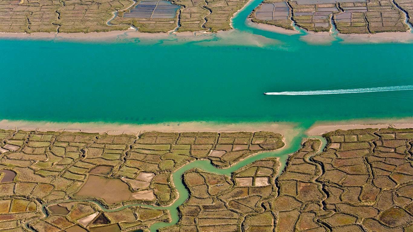Seudre River in the Charente-Maritime department of France