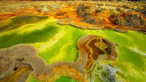 Thermalquellen, Dallol, Äthiopien (© Kazuyoshi Nomachi/Corbis)(Bing Deutschland)