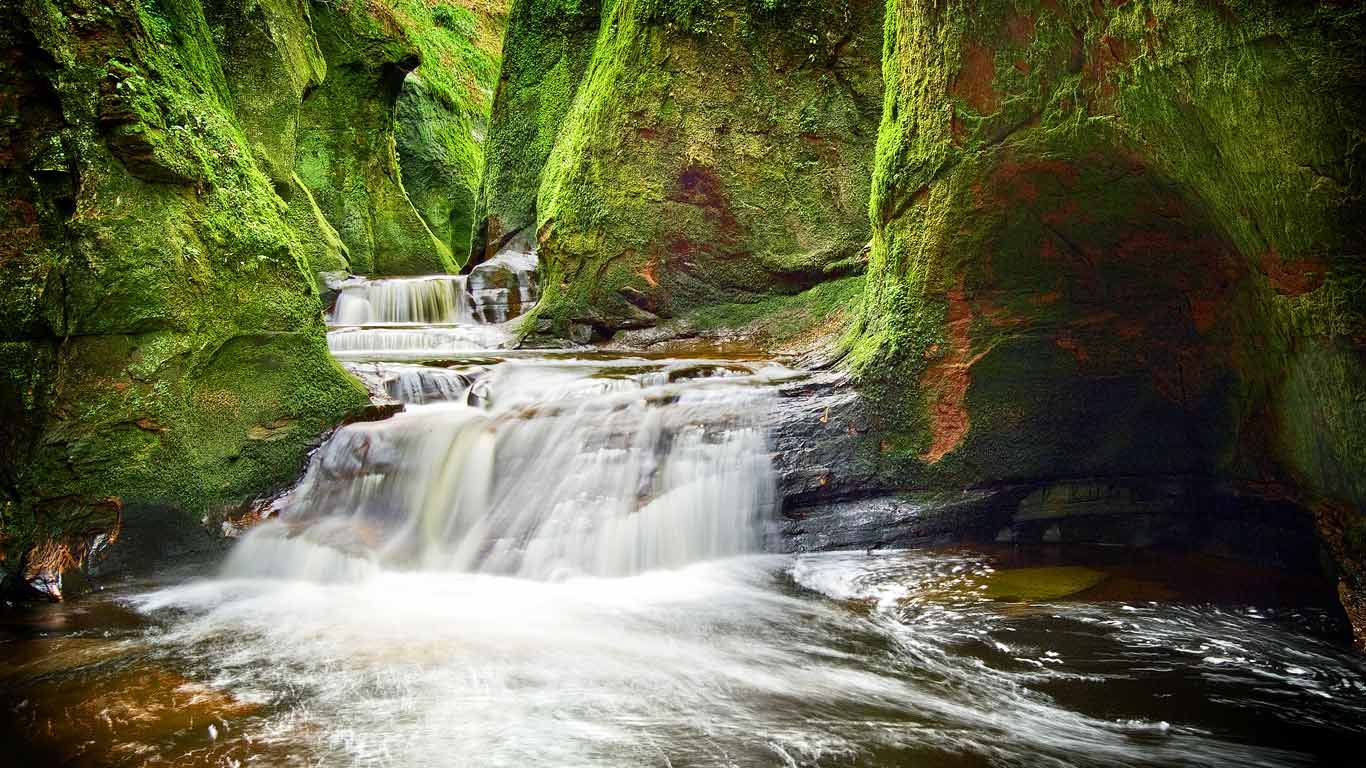 Finnich Glen in Stirlingshire, Scotland