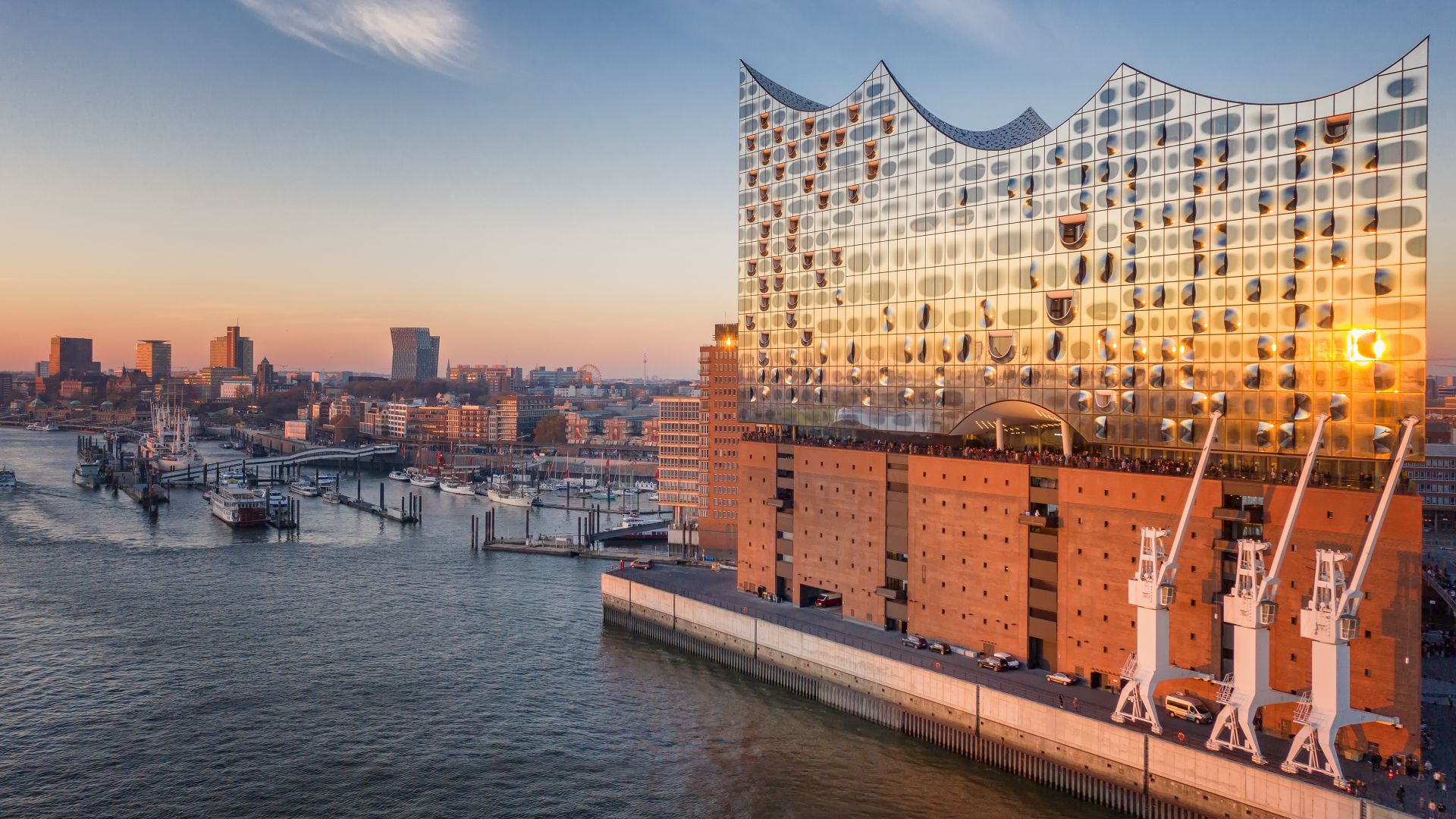 The Elbphilharmonie concert hall in Hamburg, Germany
