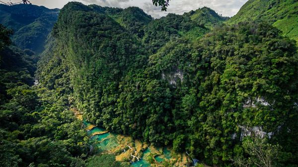 Semuc Champey nature park in Guatemala