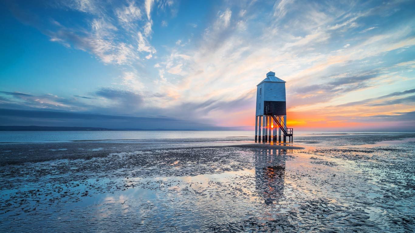 Burnham-on-Sea Low lighthouse in Somerset