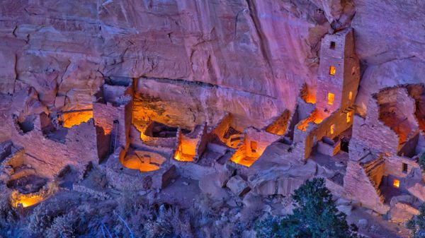 Square Tower House in Mesa Verde National Park, Colorado, USA