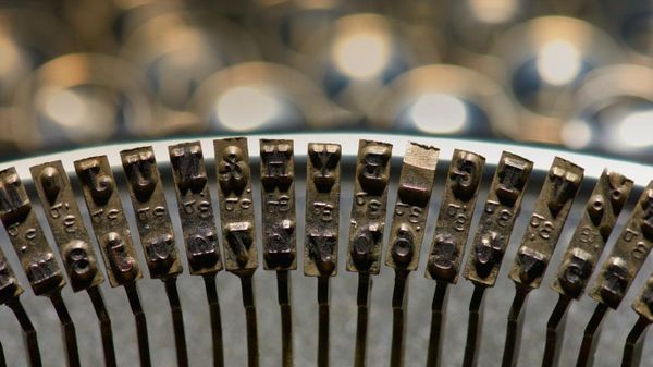 Buchstaben einer Schreibmaschine