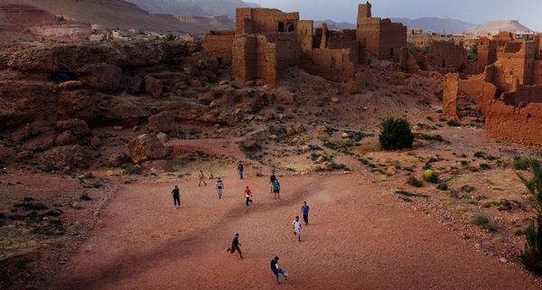 Soccer game in Morocco