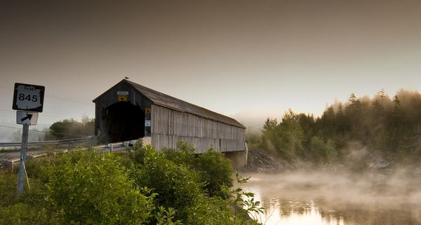 Covered bridge on Kingston Penninsula, New Brunswick, Canada