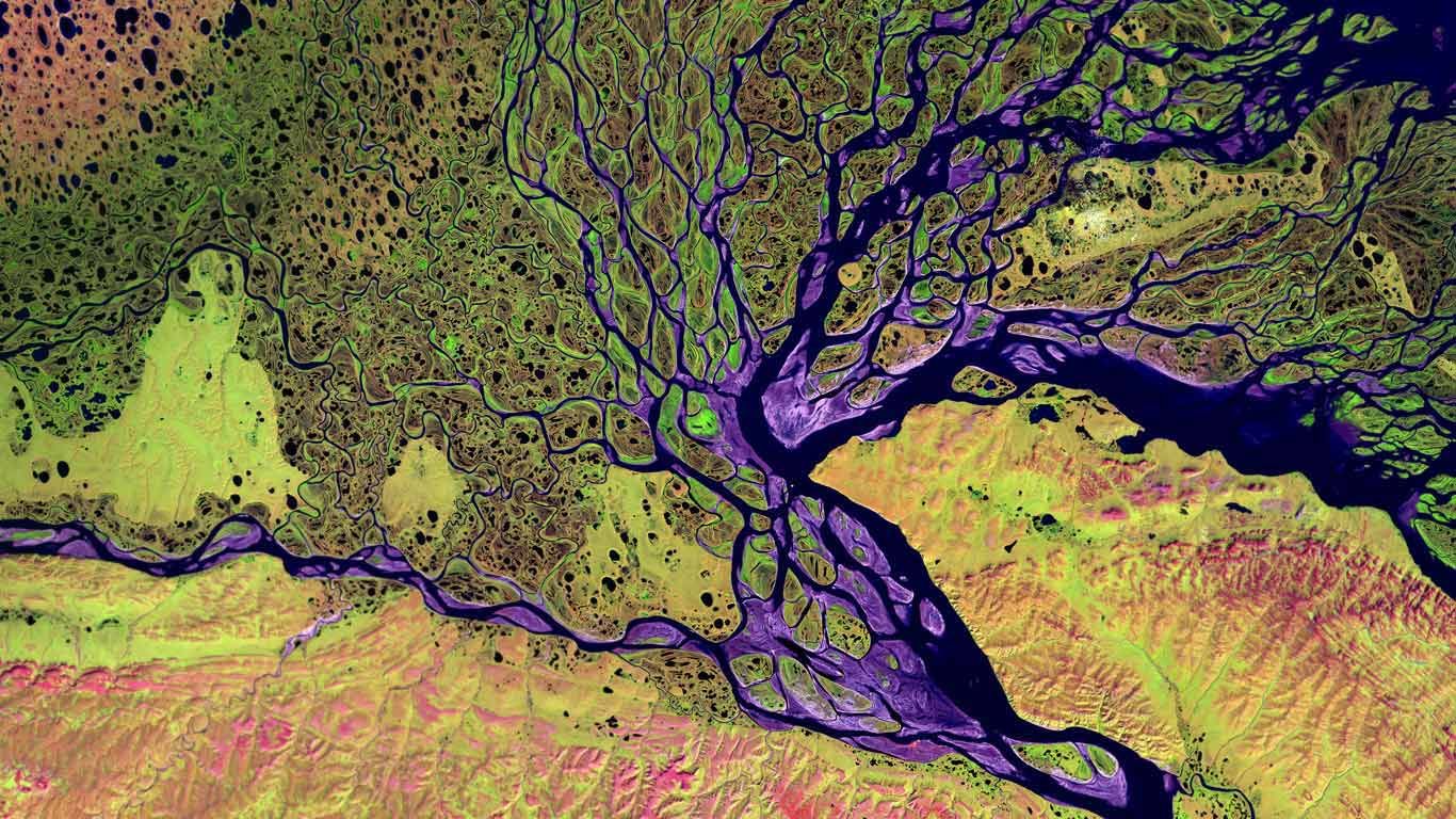 The Lena Delta Wildlife Reserve in Siberia, Russia
