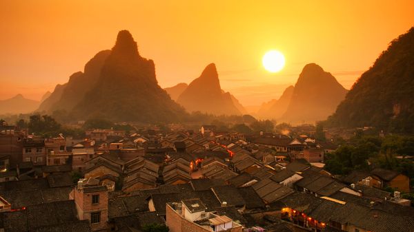 广西桂林，阳朔附近
