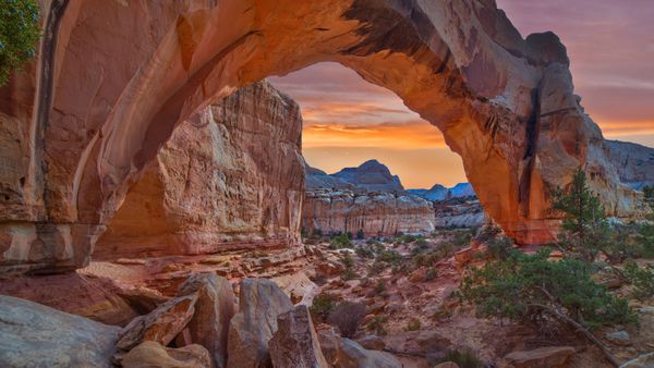 The Hickman Bridge at Capitol Reef National Park, Utah, USA