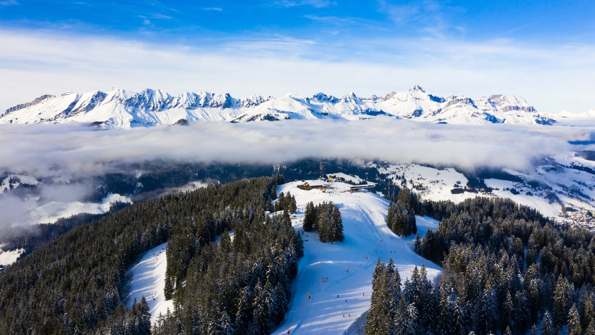 Station de ski de Megeve (Megève) en Haute-Savoie dans les Alpes françaises