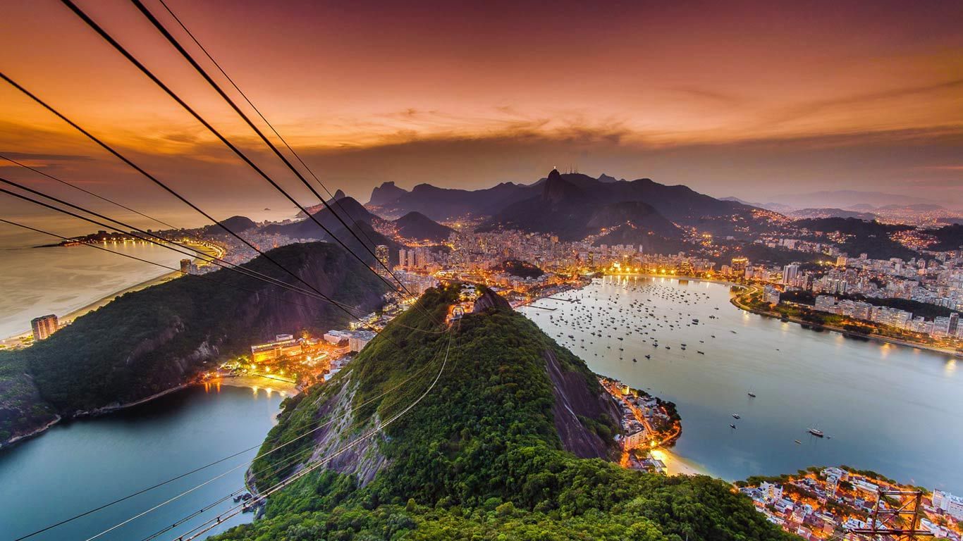 Rio de Janeiro from Sugarloaf Mountain, Brazil