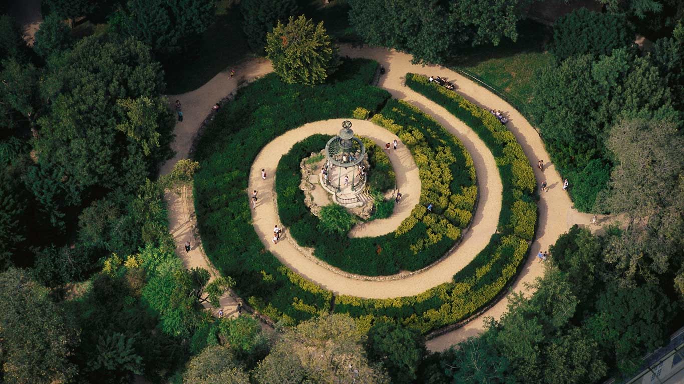 Jardin des plantes près de la Grande mosquée de Paris, Île-de-France