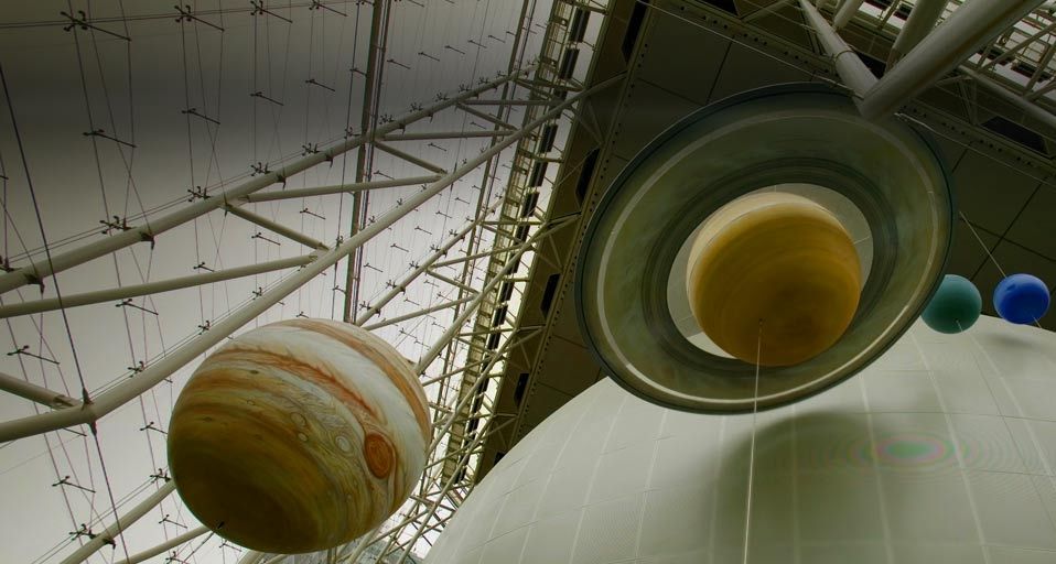 Hayden Planetarium at the Rose Center  for Earth and Space, American Museum of Natural History, Manhattan