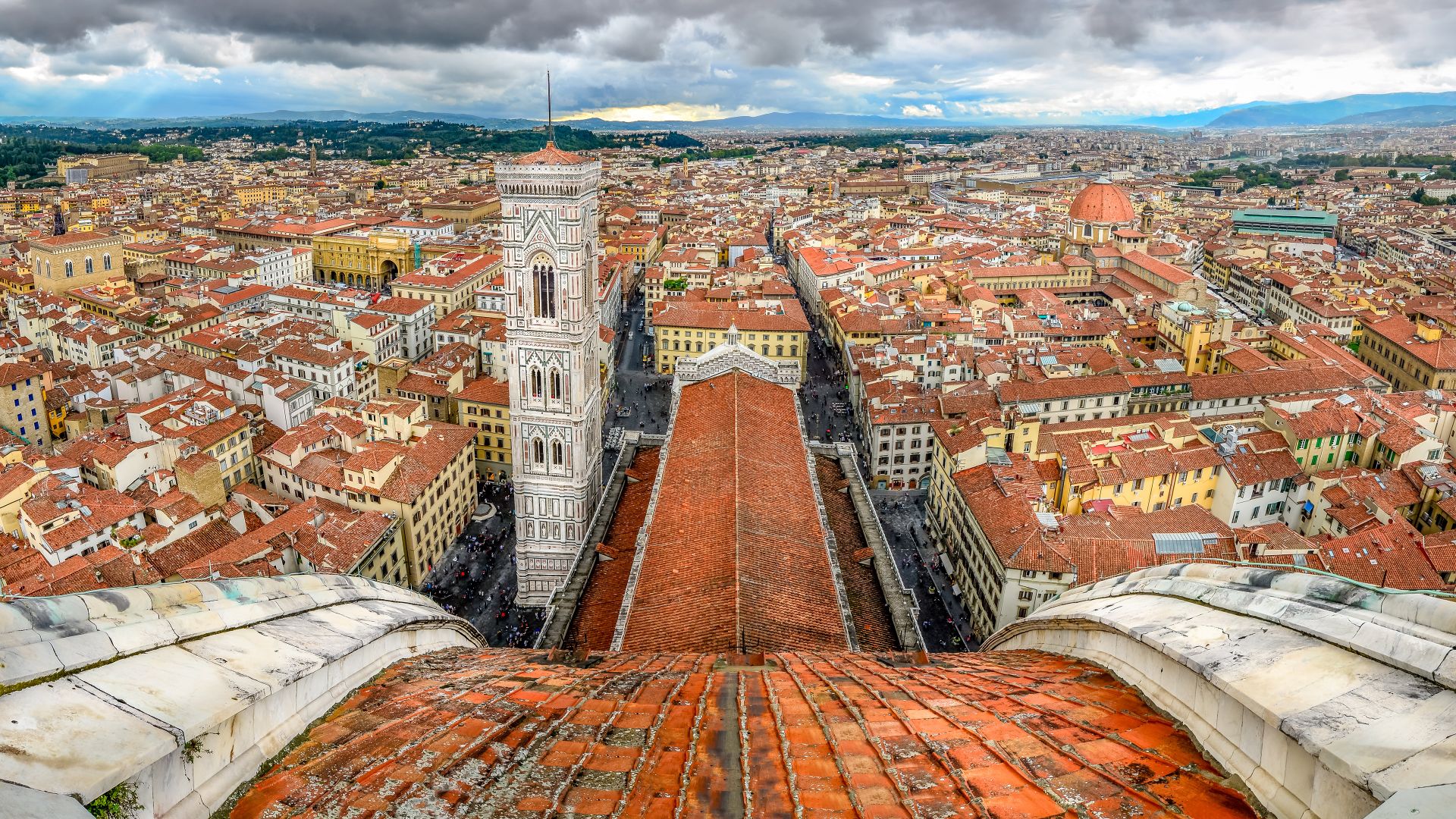 Vista di Firenze dal Duomo, Toscana, Italia