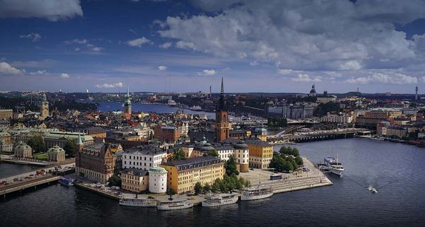 Riddarholmen islet in  Stockholm, Sweden