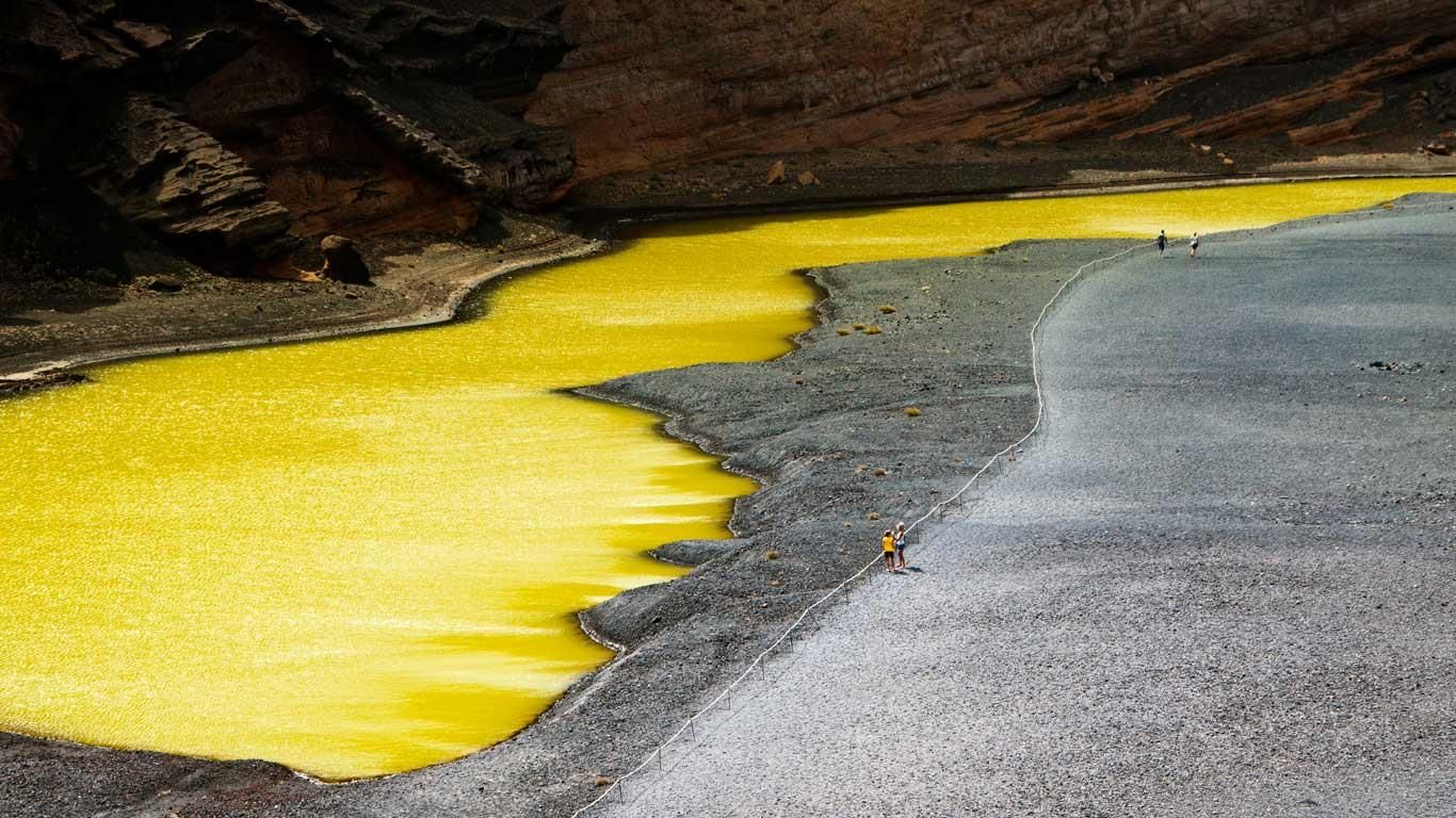 ｢グリーン・ラグーン｣スペイン, カナリア諸島, ランサローテ島