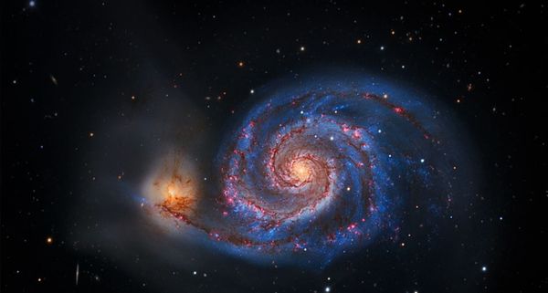 The Whirlpool Galaxy in Canes Venatici