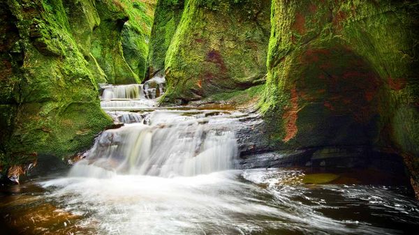 Finnich Glen in Stirlingshire, Scotland