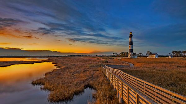 Bodie Island Lighthouse on North Carolina's Outer Banks