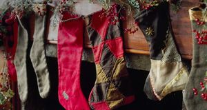 Close-up of Christmas stockings hanging on a mantelpiece - Steven Randazzo/Photolibrary &copy; (Bing United Kingdom)