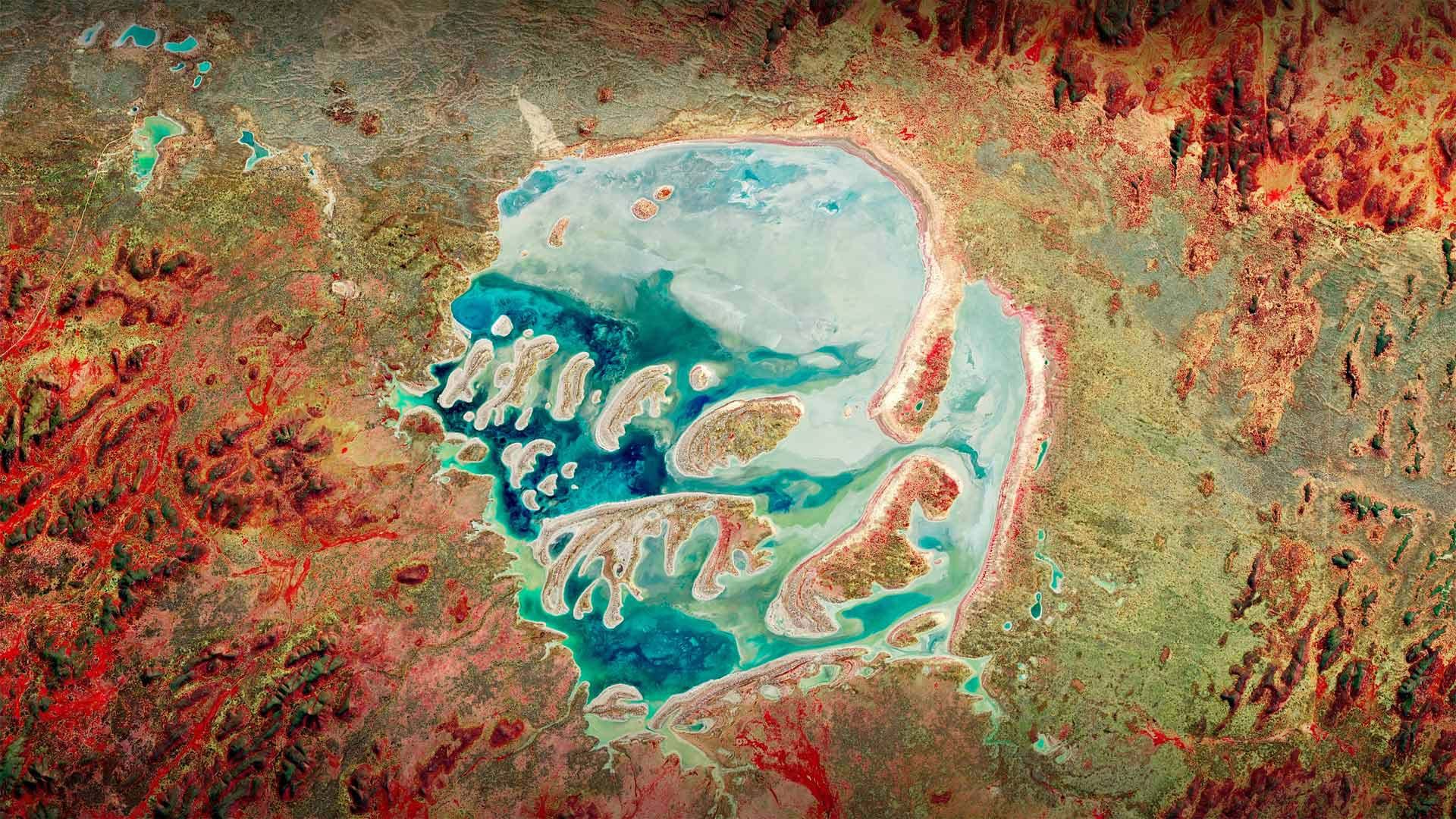 The Acraman crater, Australia