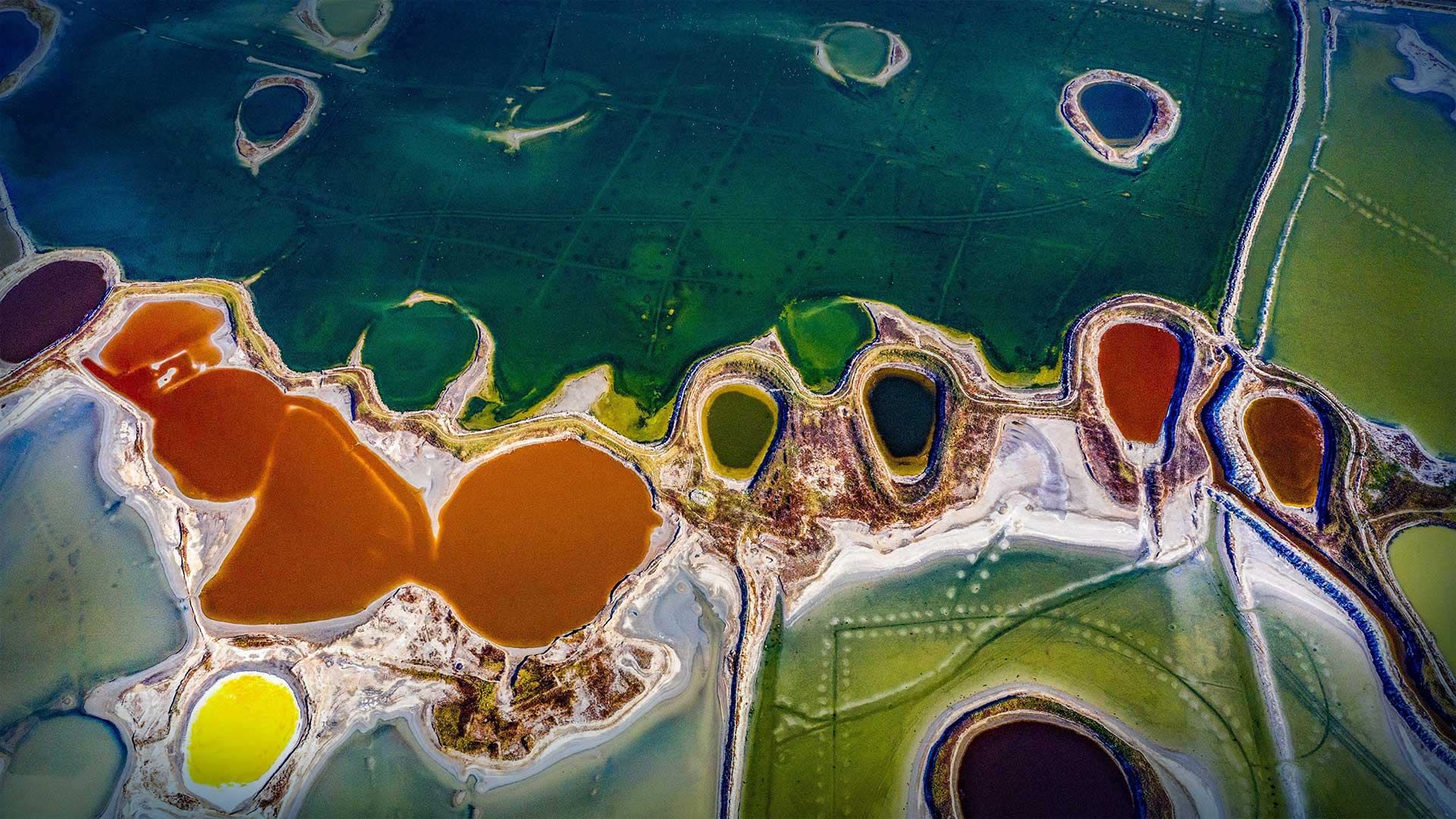 运城盐湖，中国山西