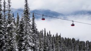 Ski lifts in Whistler, B.C. (© Ben Girardi/Cavan Images)(Bing Canada)