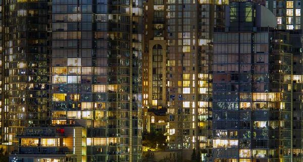 Downtown buildings in Vancouver, BC, Canada