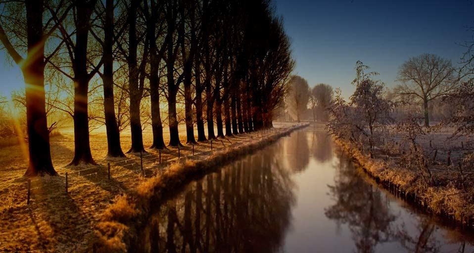 Niers river near Wachtendonk in Germany