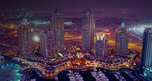 Dubai Marina quarter, Dubai, United Arab Emirates -- SIME/eStock Photo &copy; (Bing Australia)