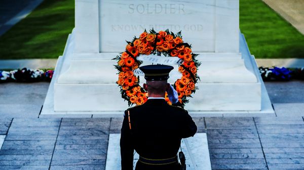 Guard at the Tomb of the Unknowns, Arlington National Cemetery, Virginia